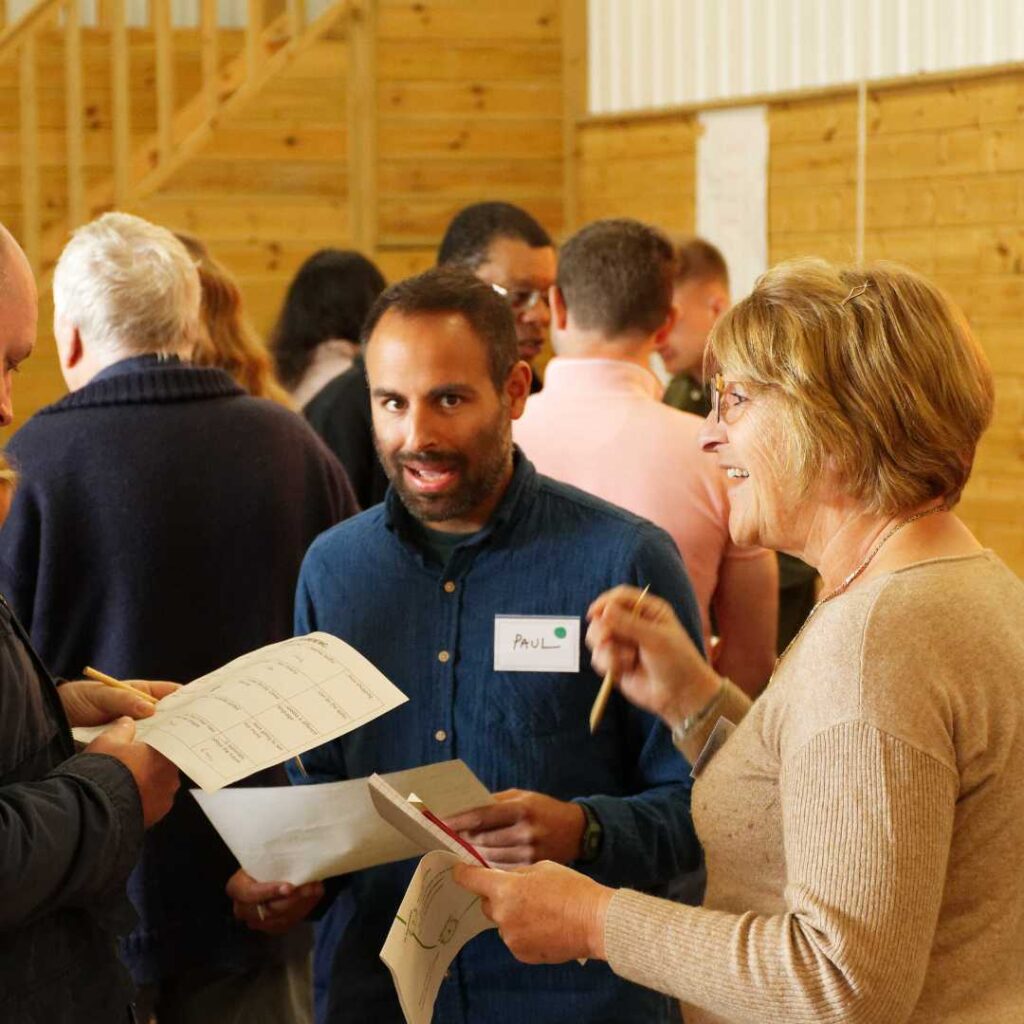 Collecting bingo info at the community jury